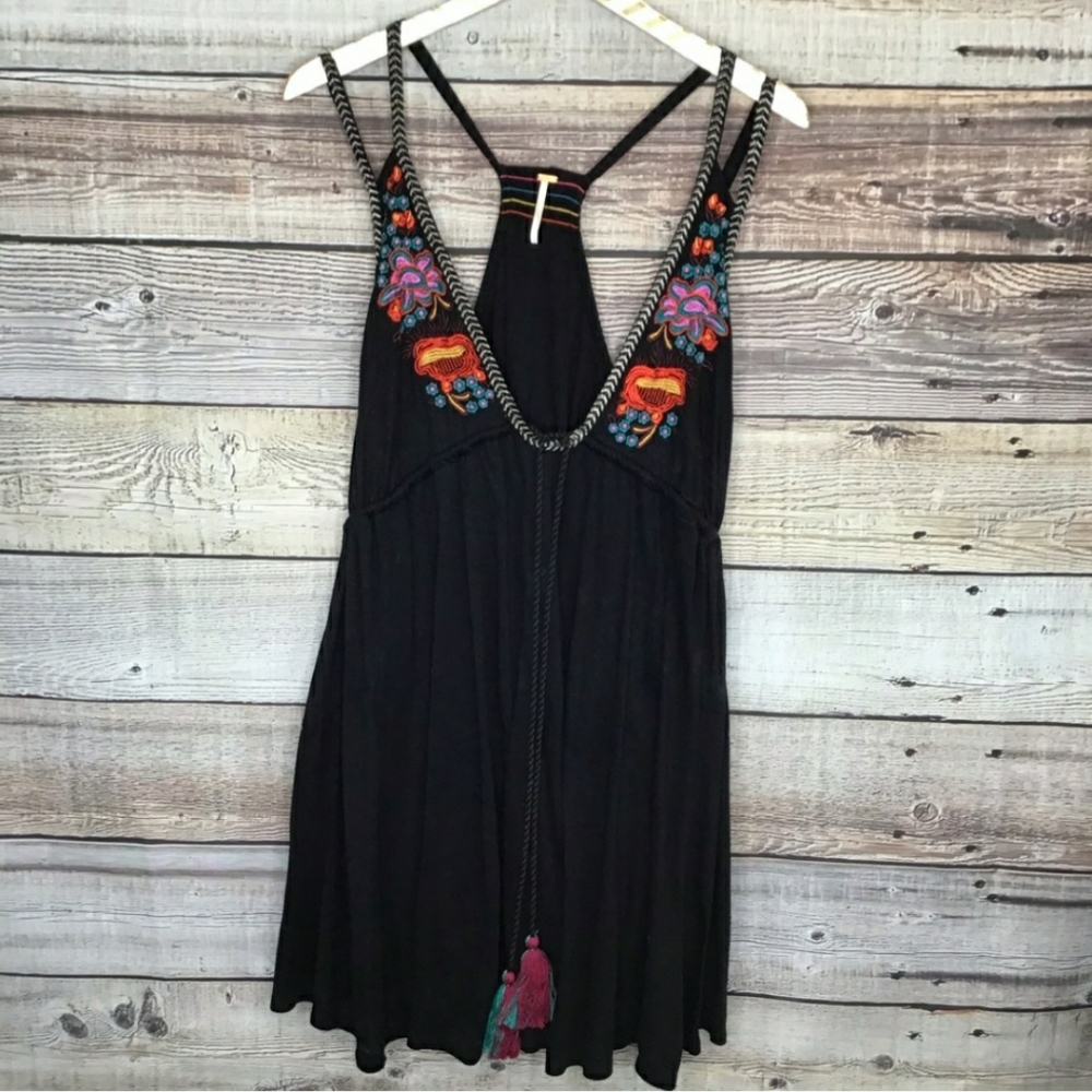 Free People Lovers Cove Embroidered Dress